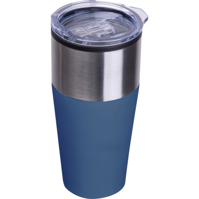 Picture of DOUBLE WALLED DRINK CUP, 600 ML JORDAN in Darkblue