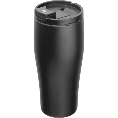 Picture of VACUUM STAINLESS STEEL METAL DRINK CUP TOMMASO in Black