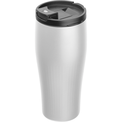 Picture of VACUUM STAINLESS STEEL METAL DRINK CUP TOMMASO in White