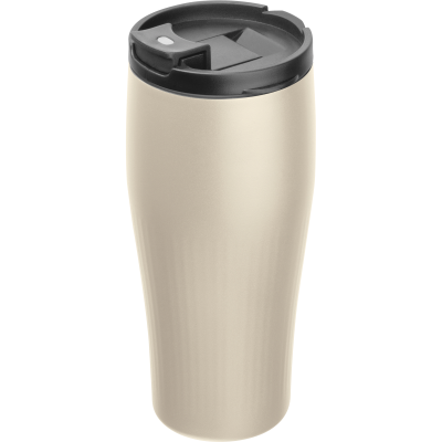 Picture of VACUUM STAINLESS STEEL METAL DRINK CUP TOMMASO in Beige