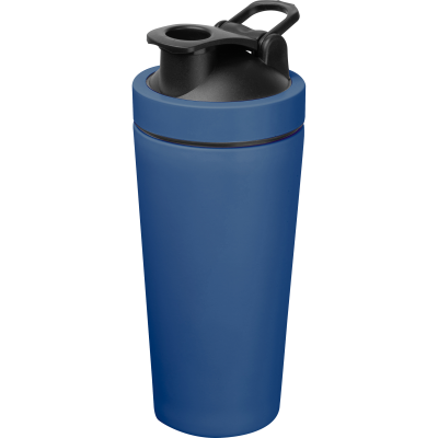 Picture of PROTEIN SHAKER – 750 ML RECYCLED STAINLESS STEEL METAL LILY in Darkblue