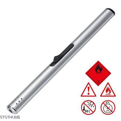 Picture of SLIM METAL ELECTRONIC LIGHTER in Grey.