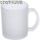 Picture of GLASS COFFEE MUG with White Translucent Finish