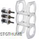 Picture of PLASTIC WINE RACK in White