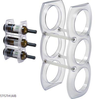 Picture of PLASTIC WINE RACK in White