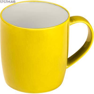 Picture of CERAMIC POTTERY MUG in Yellow.