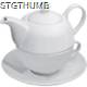 Picture of PORCELAIN TEA SET in White