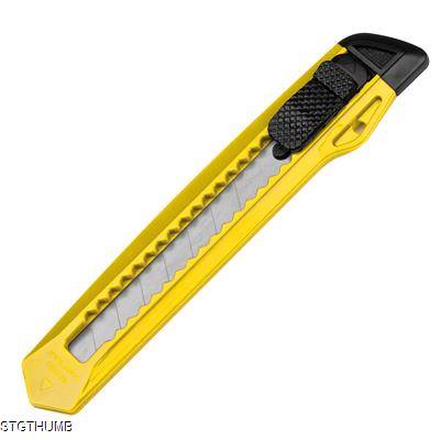 Picture of CUTTER KNIFE with Removable Blade in Yellow.