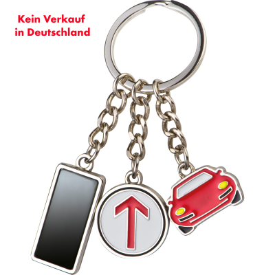 Picture of METAL KEYRING with 3 Charms.