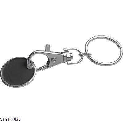 Picture of KEYRING with Shopping Coin in Black.