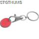 Picture of KEYRING with Shopping Coin in Red