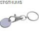 Picture of KEYRING with Shopping Coin in White