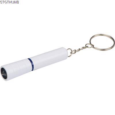 Picture of POCKET TORCH in Keyring Chain in White.