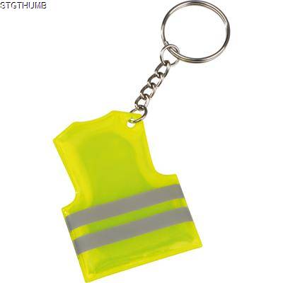 Picture of KEYRING FOB in Safety Vest Shape