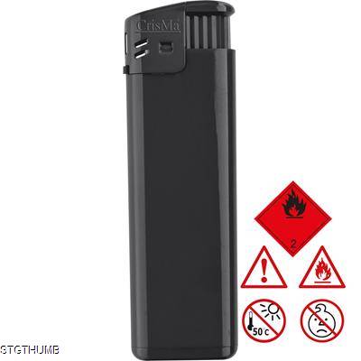 Picture of ELECTRONIC REFILLABLE POCKET LIGHTER in Black.