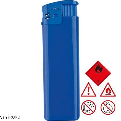 Picture of ELECTRONIC REFILLABLE POCKET LIGHTER in Blue.