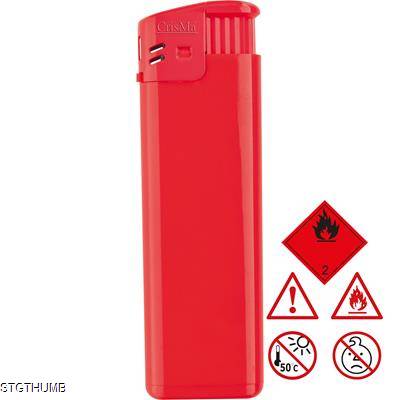 Picture of ELECTRONIC REFILLABLE POCKET LIGHTER in Red.