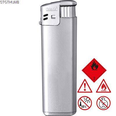 Picture of ELECTRONIC REFILLABLE POCKET LIGHTER in Grey.