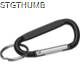 Picture of SNAP HOOK KEYRING in Black