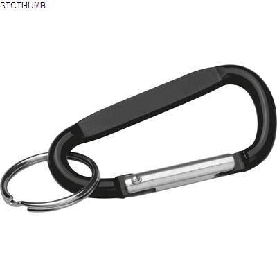 Picture of SNAP HOOK KEYRING in Black.