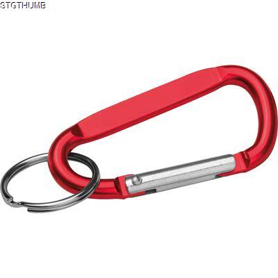 Picture of SNAP HOOK KEYRING in Red.