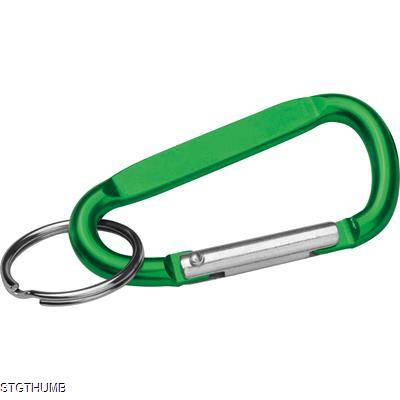 Picture of SNAP HOOK KEYRING in Green.