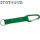 Picture of KEYRING PENDANT with Carabiner & Metal Plate in Green