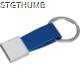 Picture of KEYRING CHAIN with Imitation Leather Strap in Blue