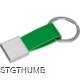 Picture of KEYRING CHAIN with Imitation Leather Strap in Green