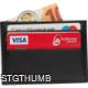 Picture of LEATHER RFID CREDIT CARD CASE in Black