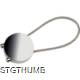 Picture of ROUND KEYRING CHAIN with Wire Loop in Silvergrey