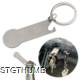 Picture of KEYRING with Shopping Cart Chip in Silvergrey