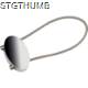 Picture of OVAL KEYRING CHAIN with Wire Loop in Silvergrey