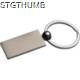 Picture of RECTANGULAR METAL KEYRING in Silver