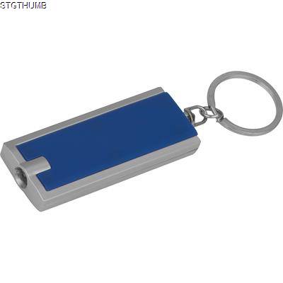 Picture of KEYRING with White LED in Blue.