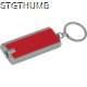 Picture of KEYRING with White LED in Red