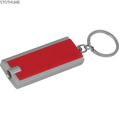 Picture of KEYRING with White LED in Red