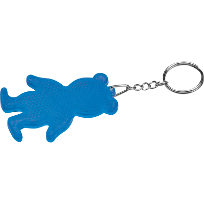 Picture of REFLECTING BEAR KEYRING in Blue 