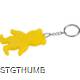 Picture of REFLECTING BEAR KEYRING in Yellow