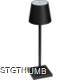Picture of RECHARGEABLE TABLE LAMP with Touch Sensor - Including Charger Cable in Black