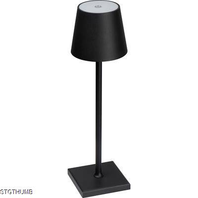 Picture of RECHARGEABLE TABLE LAMP with Touch Sensor - Including Charger Cable in Black.