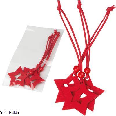 Picture of STAR PENDANT SET in Red.