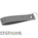 Picture of RPET FELT KEYRING in Silvergrey