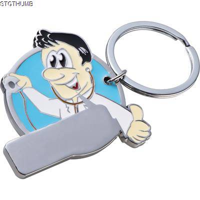 Picture of MANIKIN KEYRING in Light Blue.
