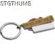 Picture of YOU ARE BEAUTIFUL KEYRING in Red