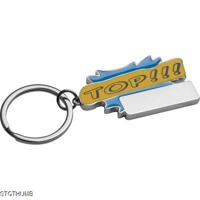 Picture of TOP KEYRING in Light Blue.