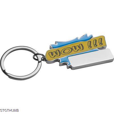 Picture of WOW KEYRING in Light Blue.