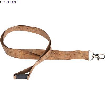 Picture of CORK LANYARD in Beige.