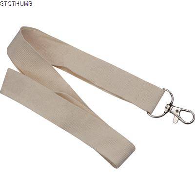 Picture of COTTON LANYARD in Beige.