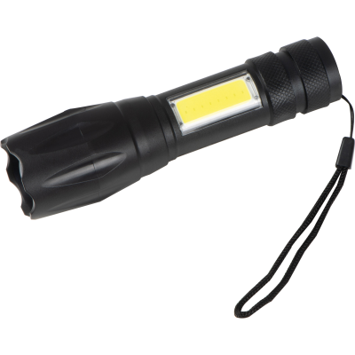 Picture of TORCH with Rechargeable Battery in Black